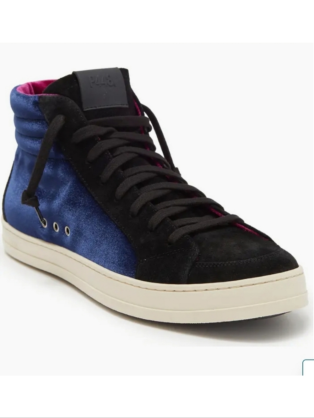 P448 Skate High Top Women's Sz US 10 Velvet Suede Colorblock Grunge Skater